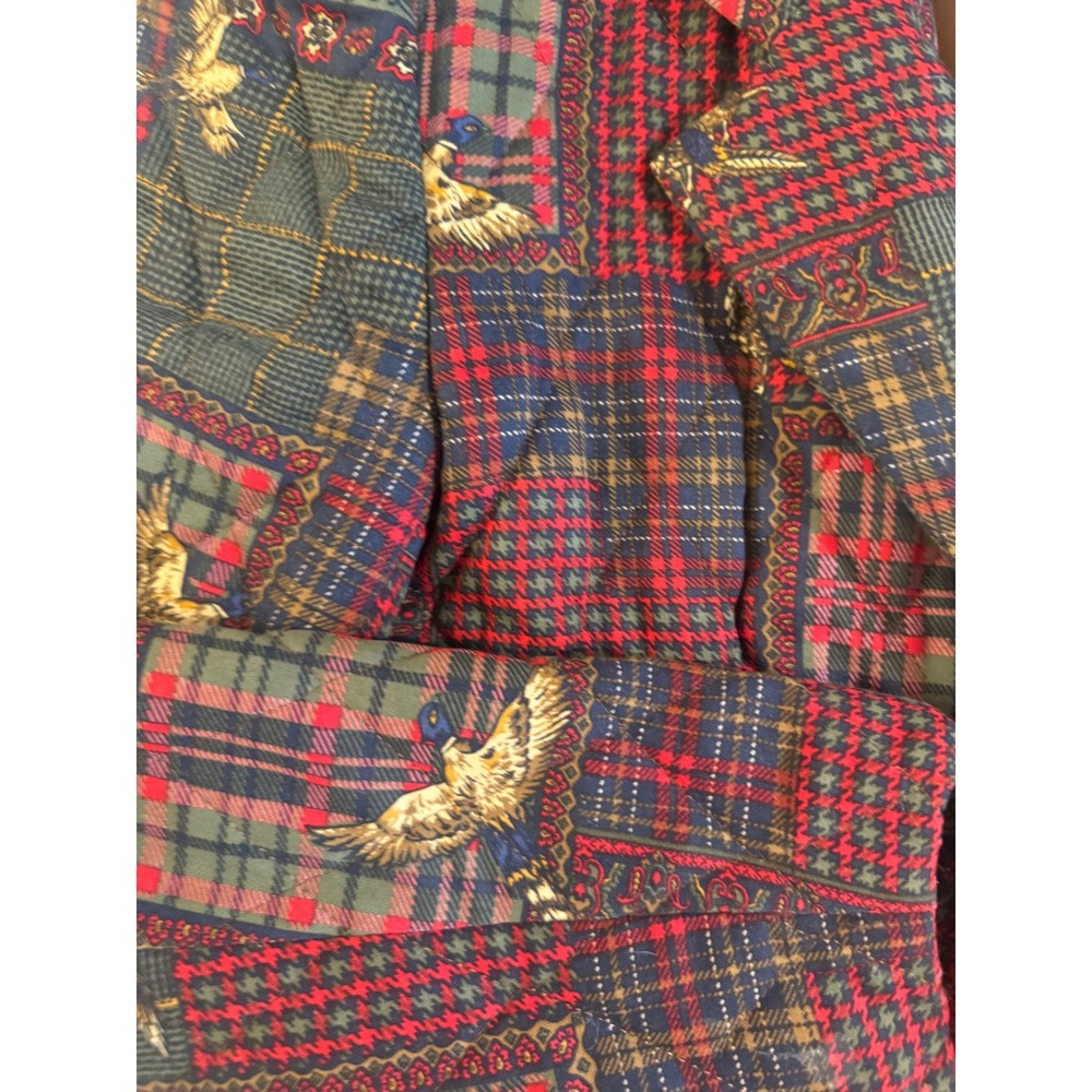 David Brooks Vintage Quilted Patchwork Blazer Pheasant Plaid Womens 4 Old Money - Picture 8 of 11